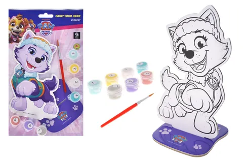 Set for painting by numbers RK8050-04 "Puppy Patrol figurine. Everest" r.25.5x15 cm qbee