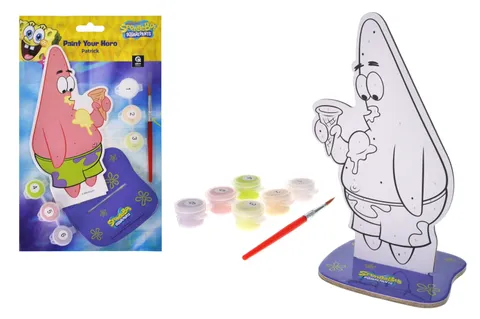 Set for painting by numbers RK8060-03 "Figure SpongeBob. Patrick" r.25.5x15 cm qbee