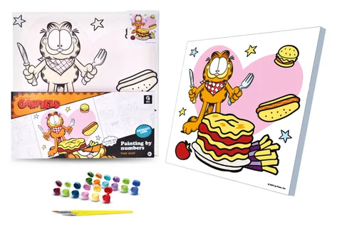 Kit for painting by numbers 30x30 cm QB913-006 "Garfield: Mood of Taste" qbee
