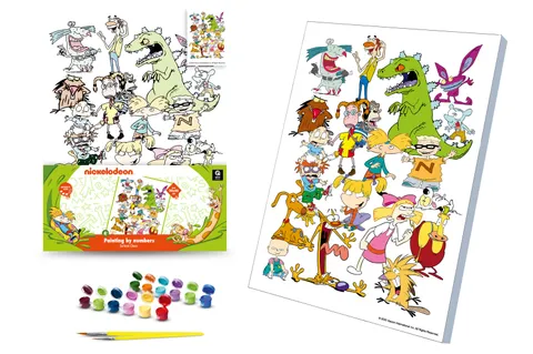 Kit for painting by numbers 30x40 cm QB914-008 "Cartoon Chaos" qbee