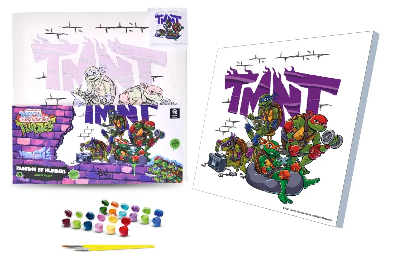 Kit for painting by numbers 30x30 cm QB913-018 "Ninja Turtles: Always Ready" qbee