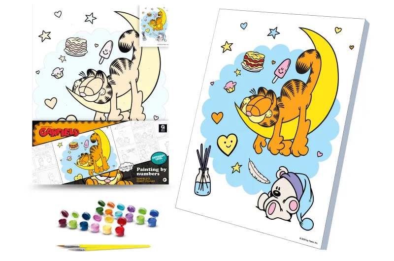 Kit for painting by numbers 30x40 cm QB914-004 "Sweet dreams of Garfield" qbee