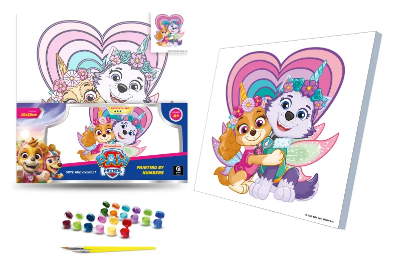 Kit for painting by numbers 30x30 cm QB913-008 "Paw Patrol: Sky and Everest" qbee